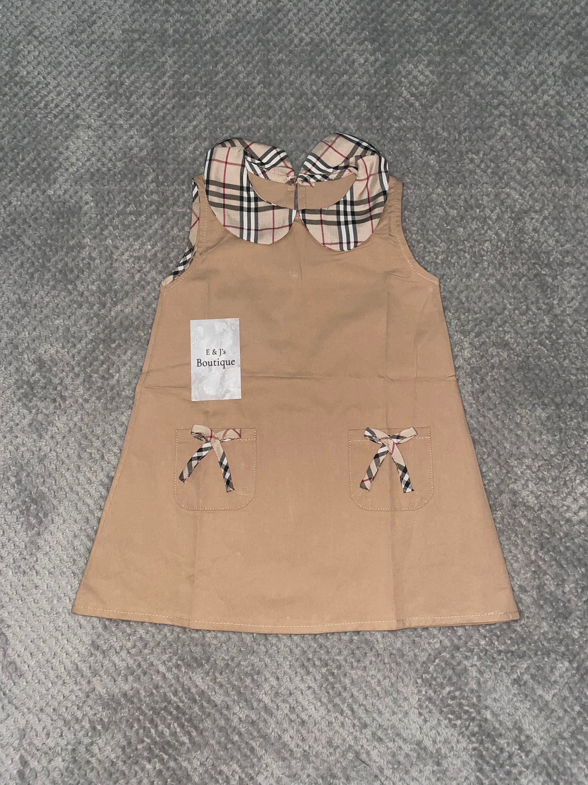 Burberry Inspired Bow Dress