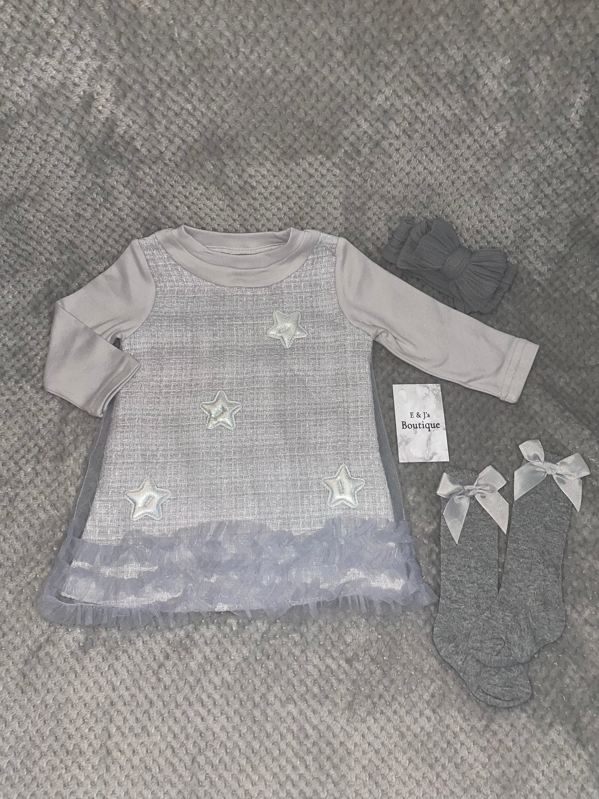 Girls Star Dress 3pc Sets