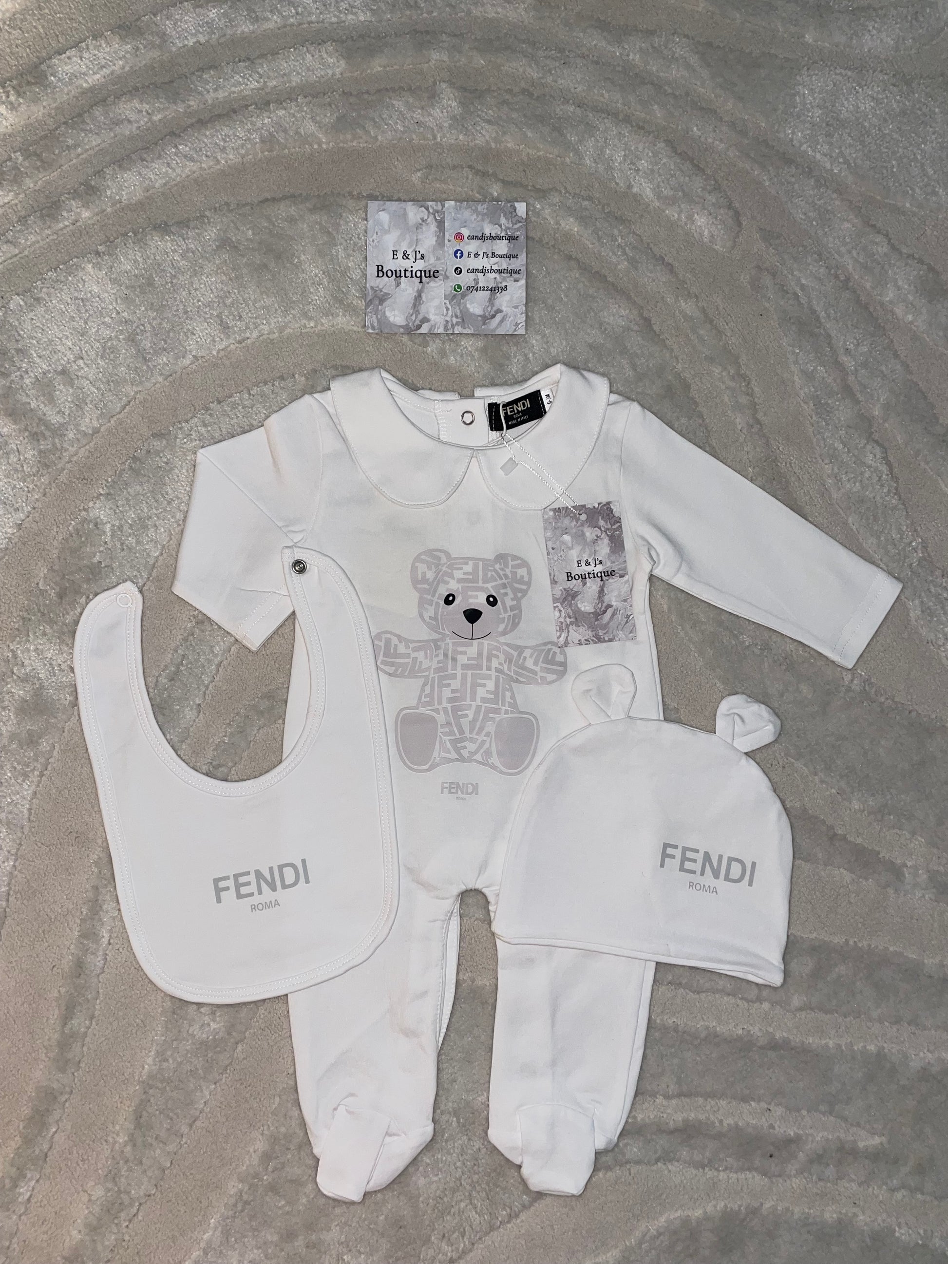 3pc Fendi Teddy Bear Sets