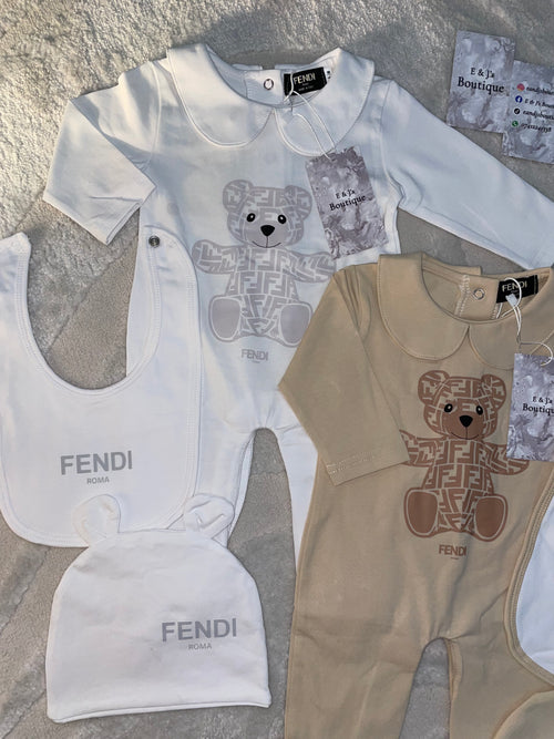 3pc Fendi Teddy Bear Sets
