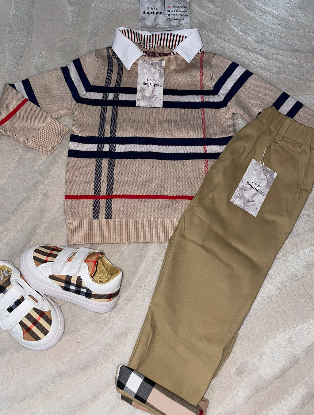 Burberry Sweater 3pc Set