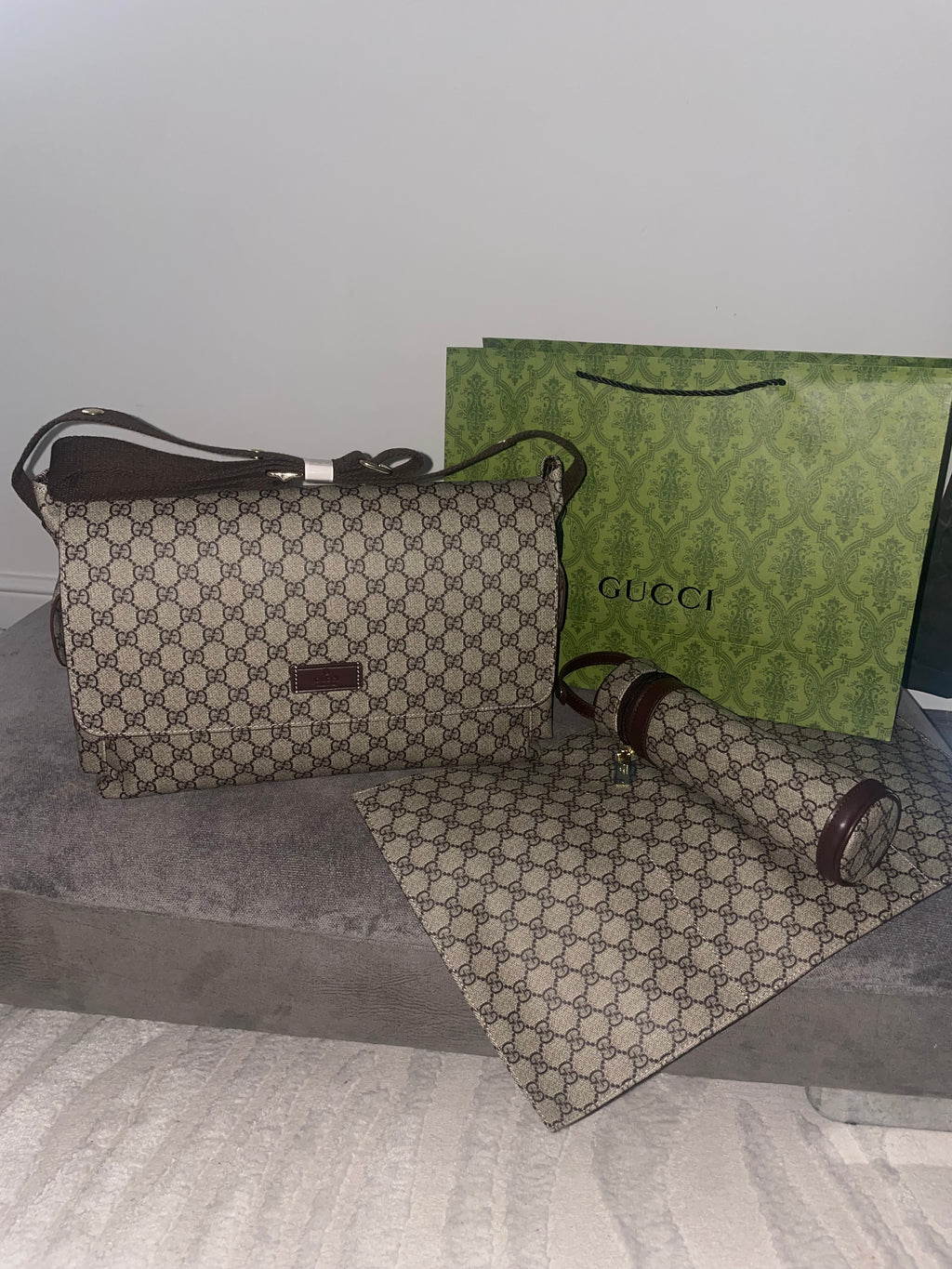 Gucci Changing Bag & Gift Bag