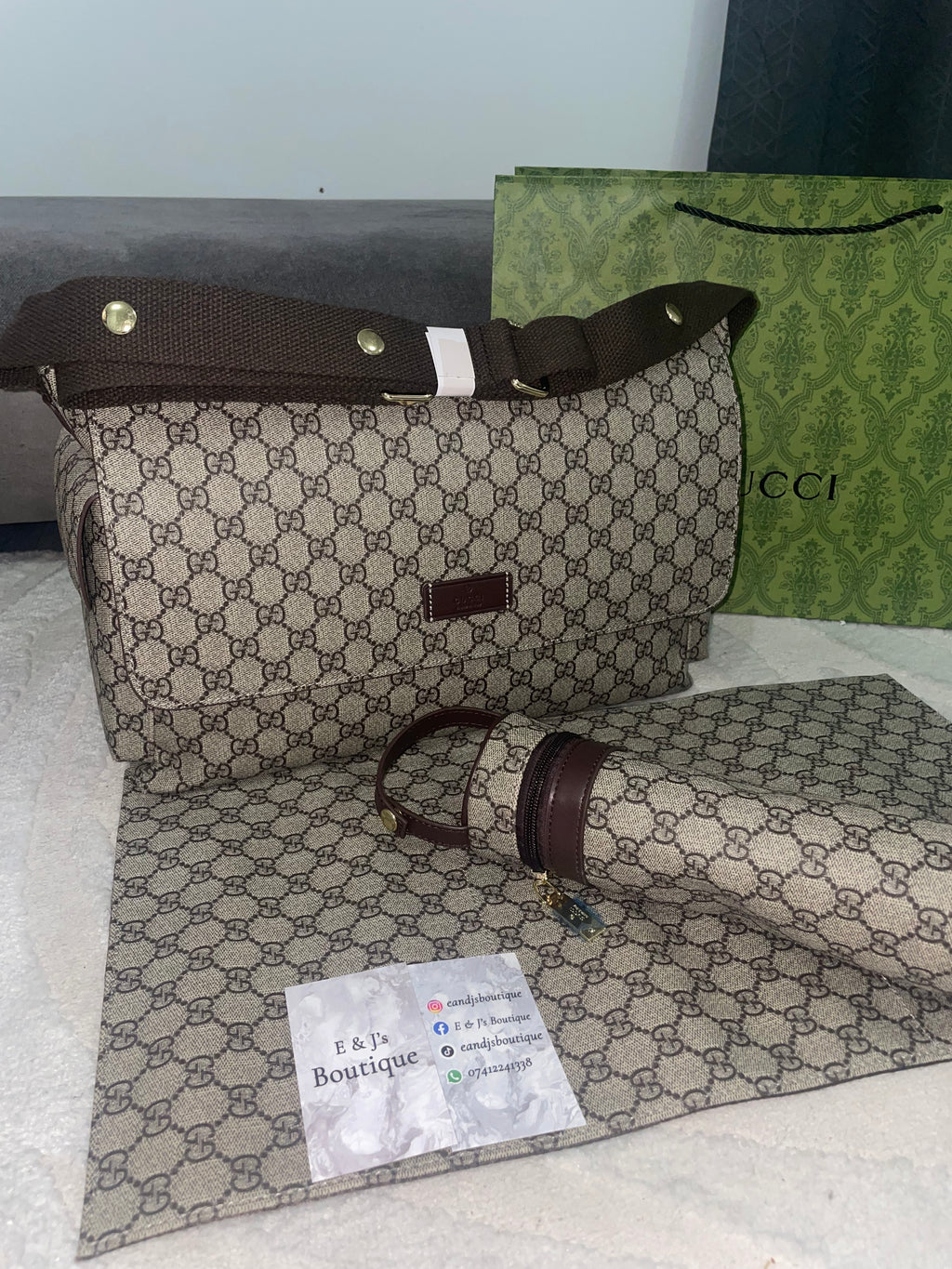 Gucci Changing Bag & Gift Bag