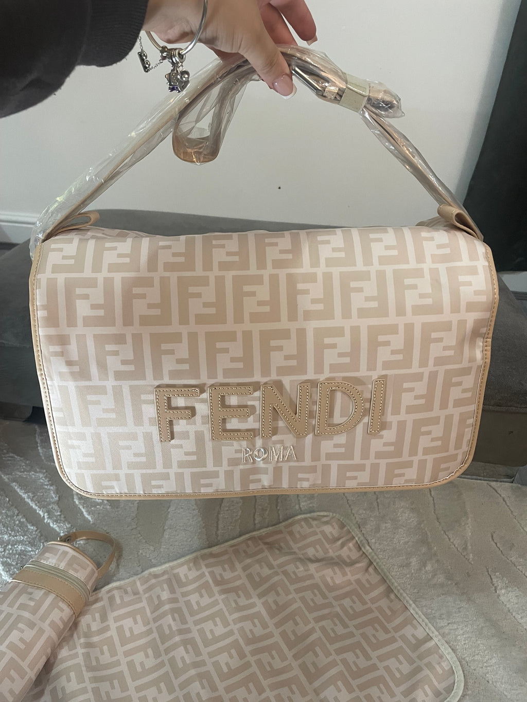 Fendi Cream Changing Bag