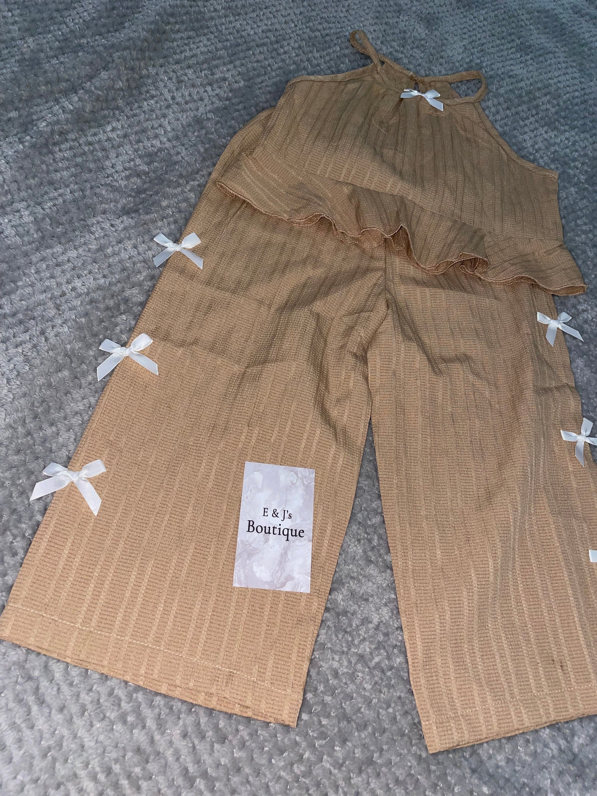 Girls Flared Bow Set