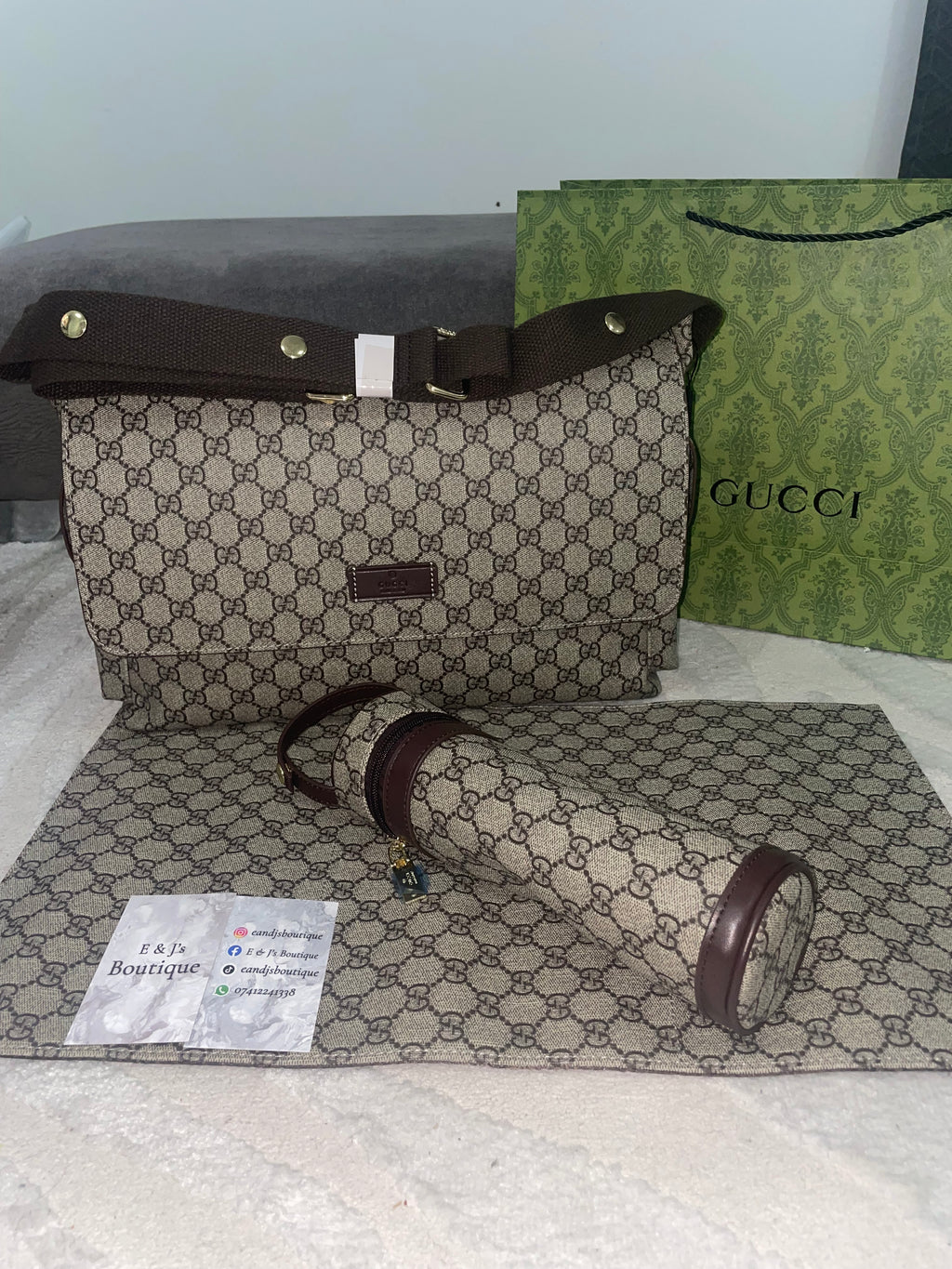 Gucci Changing Bag & Gift Bag