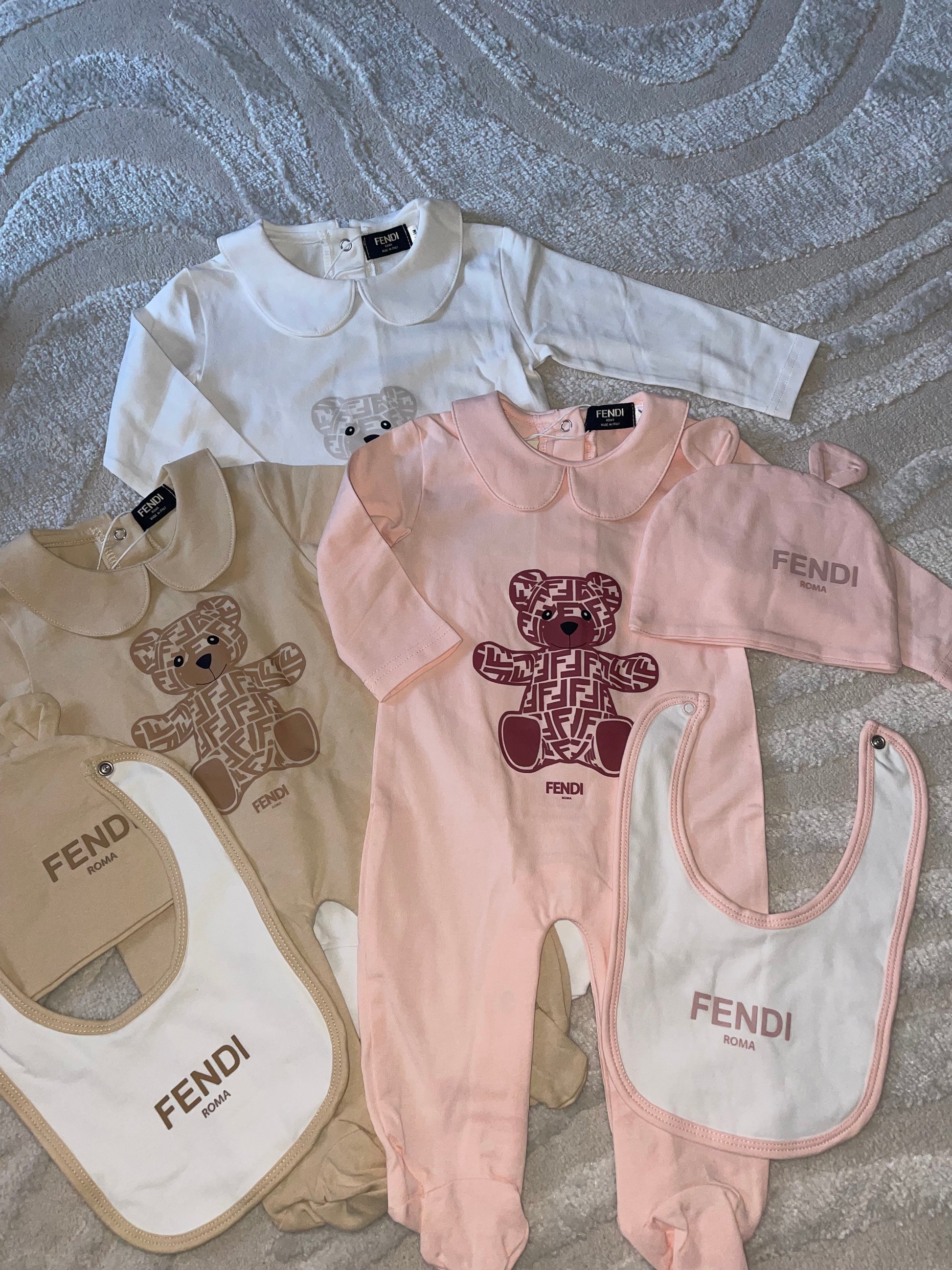 3pc Fendi Teddy Bear Sets