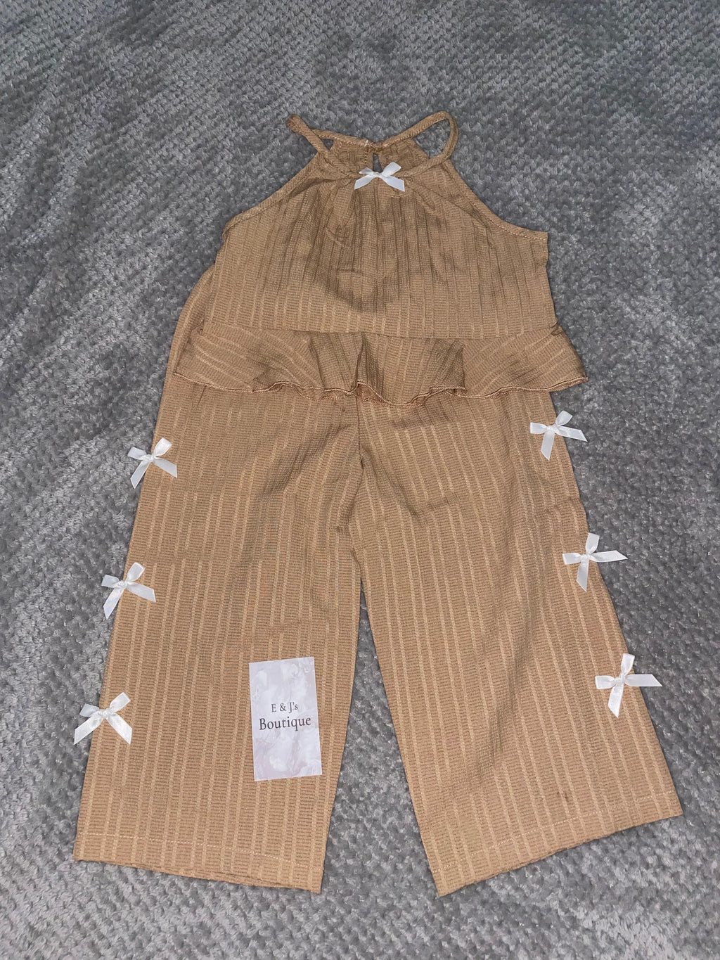 Girls Flared Bow Set