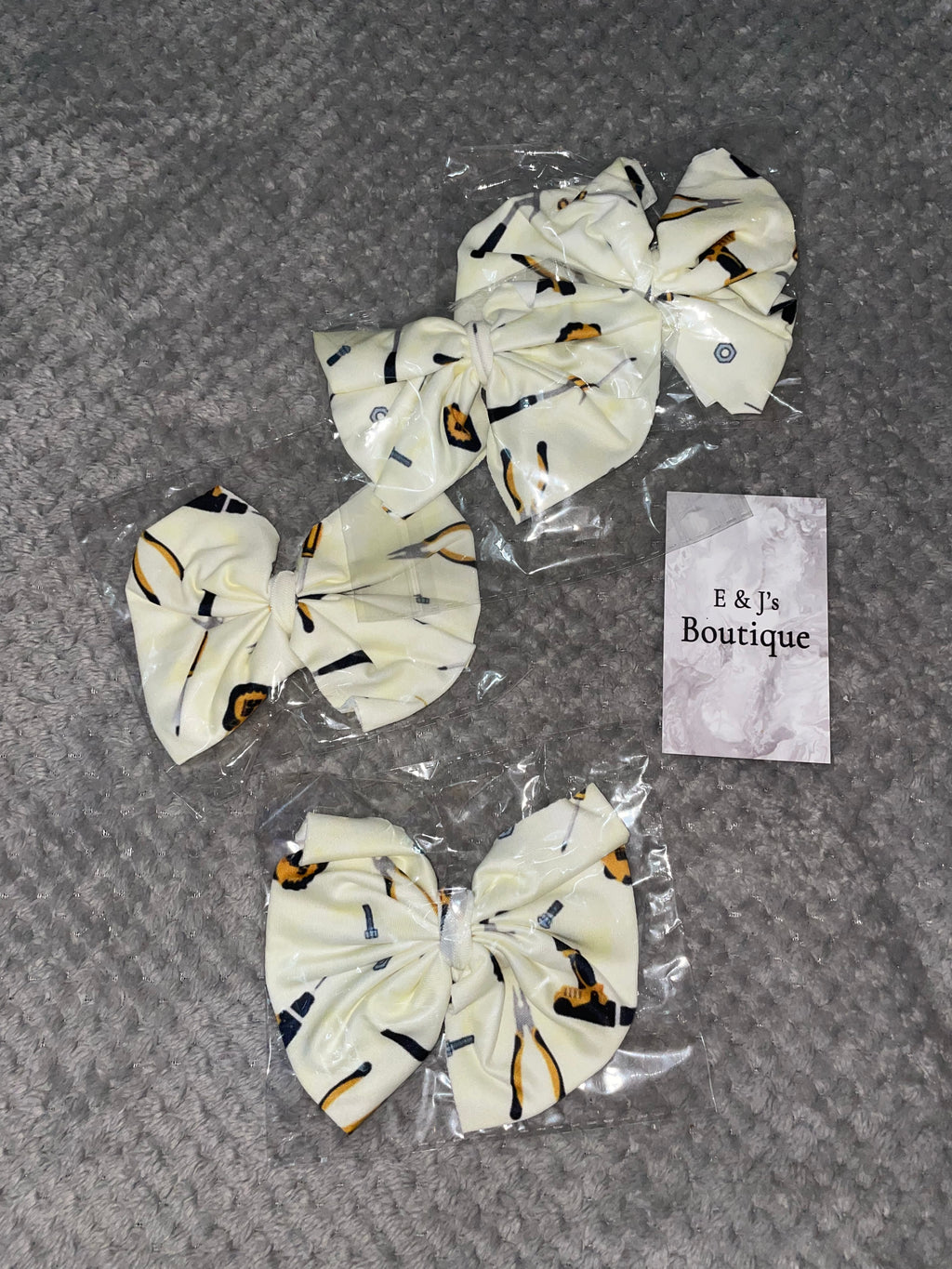 Girls Handmade Hair Bow Clips
