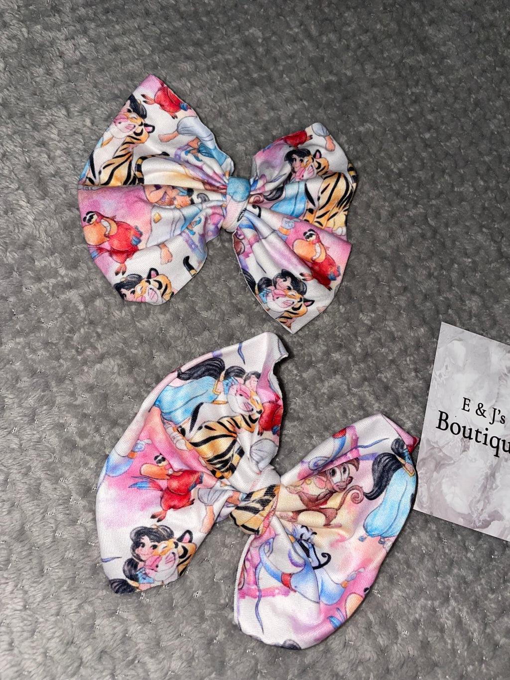 Girls Disney Handmade Hair Bow Clips