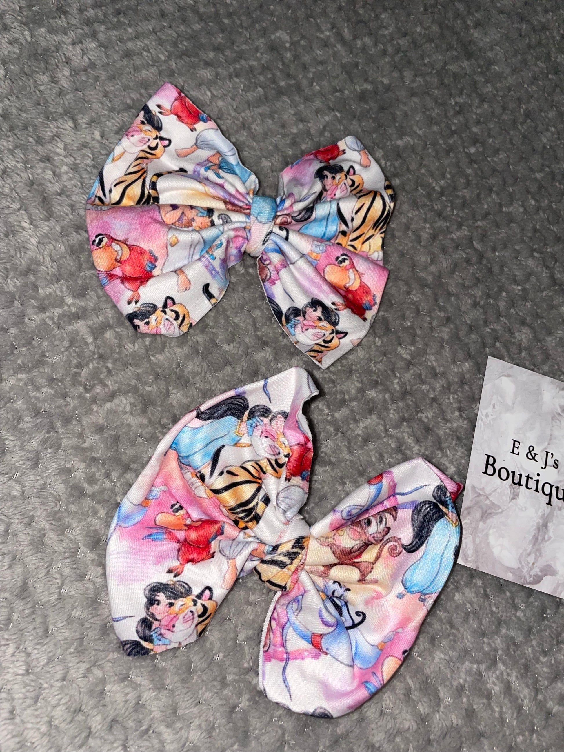 Girls Disney Handmade Hair Bow Clips