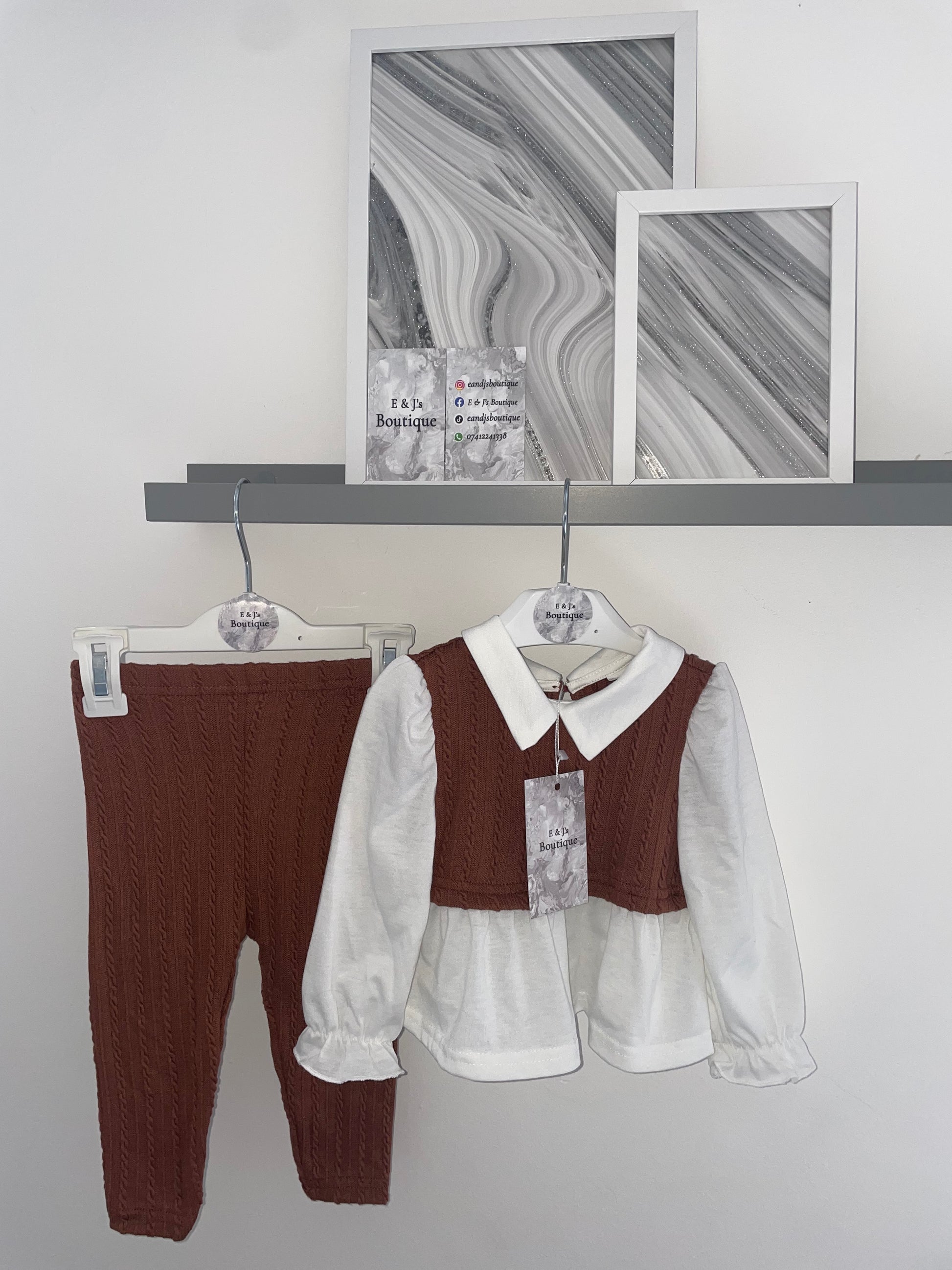 Frilly Brown Loungeset
