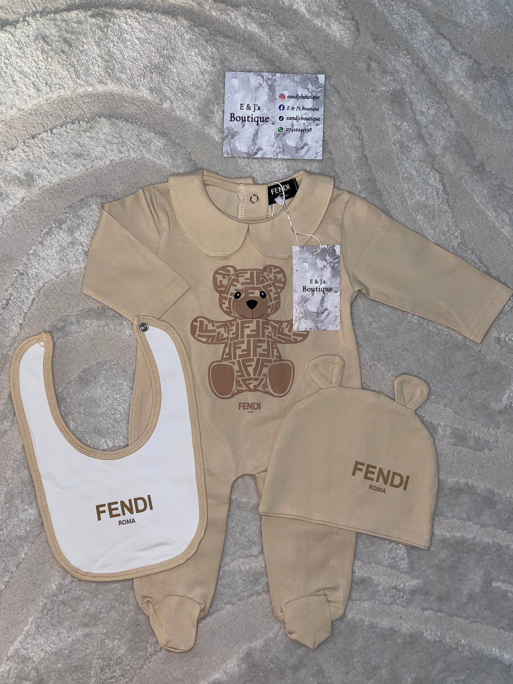 3pc Fendi Teddy Bear Sets