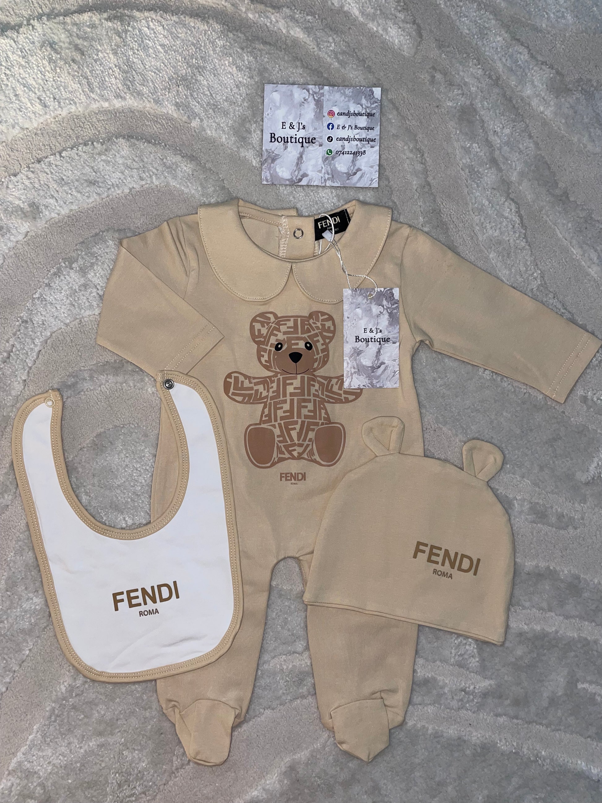 3pc Fendi Teddy Bear Sets