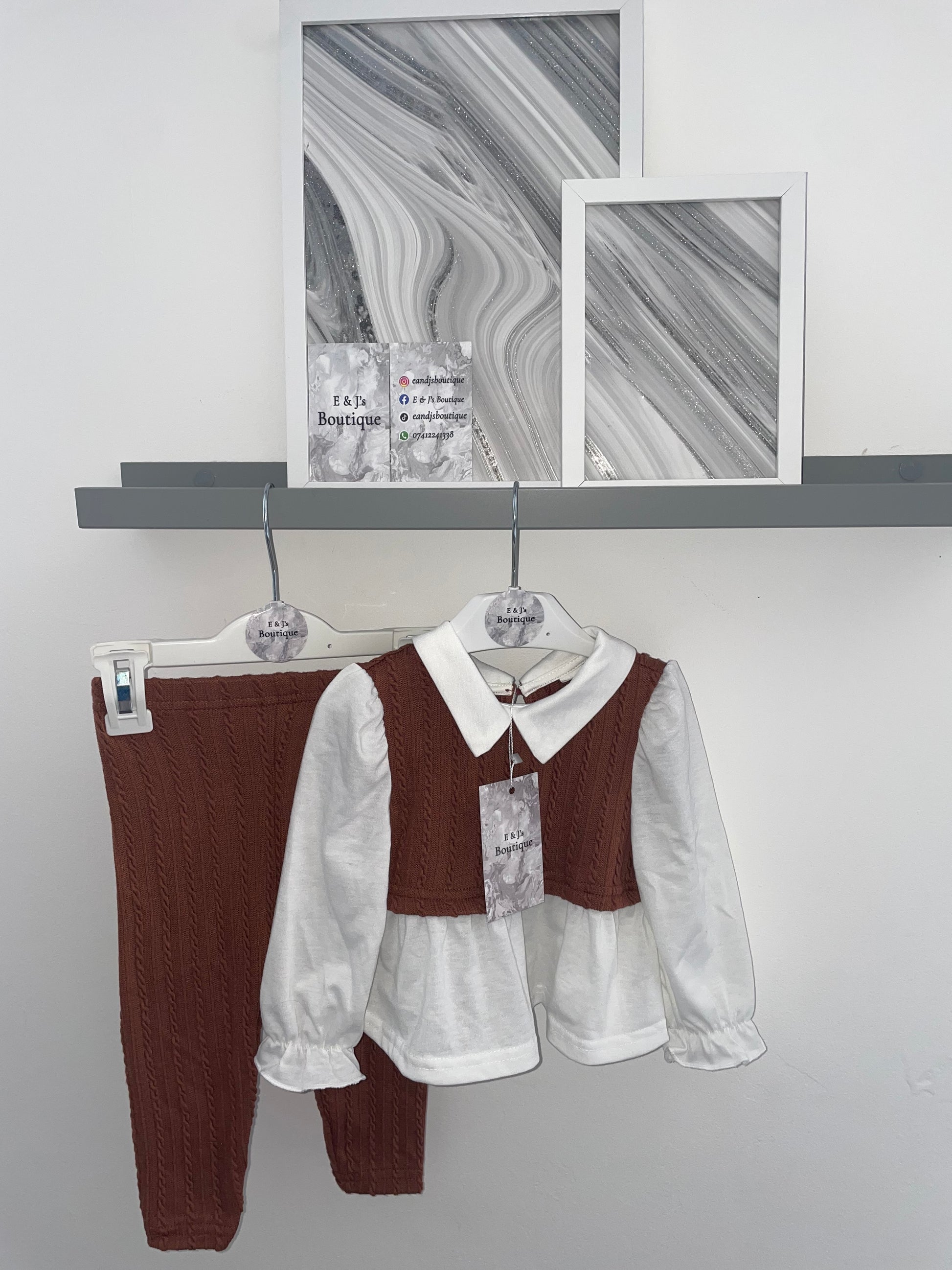 Frilly Brown Loungeset