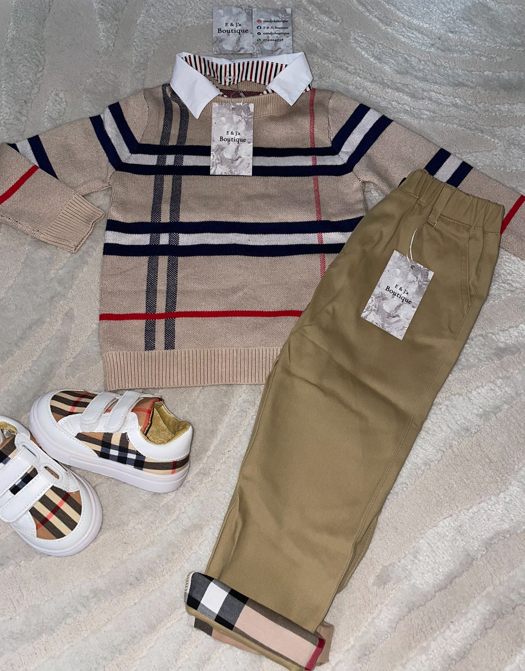 Burberry Sweater 3pc Set