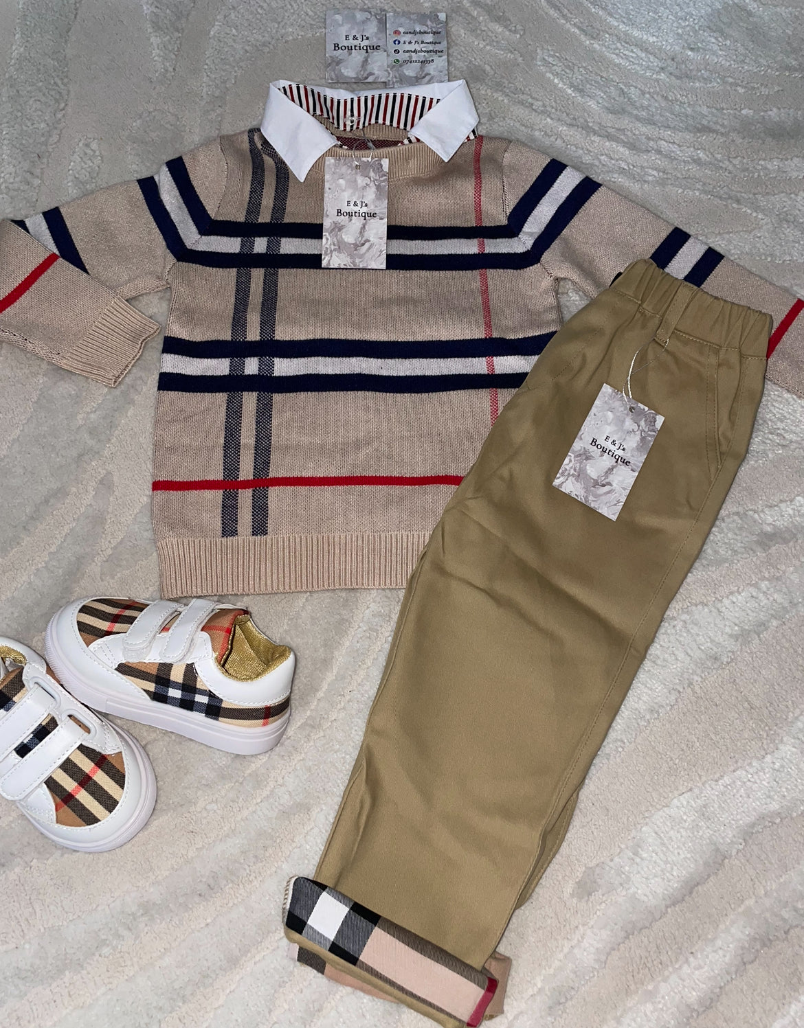 Burberry Sweater 3pc Set