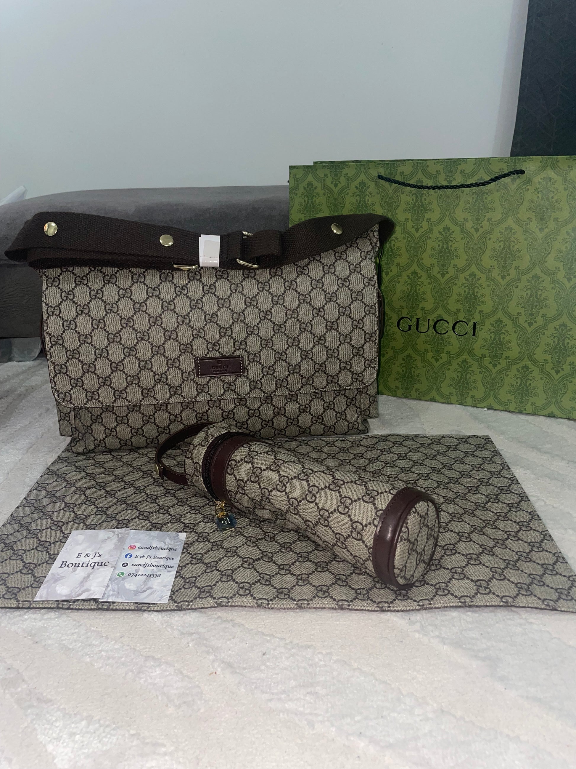 Gucci Changing Bag & Gift Bag