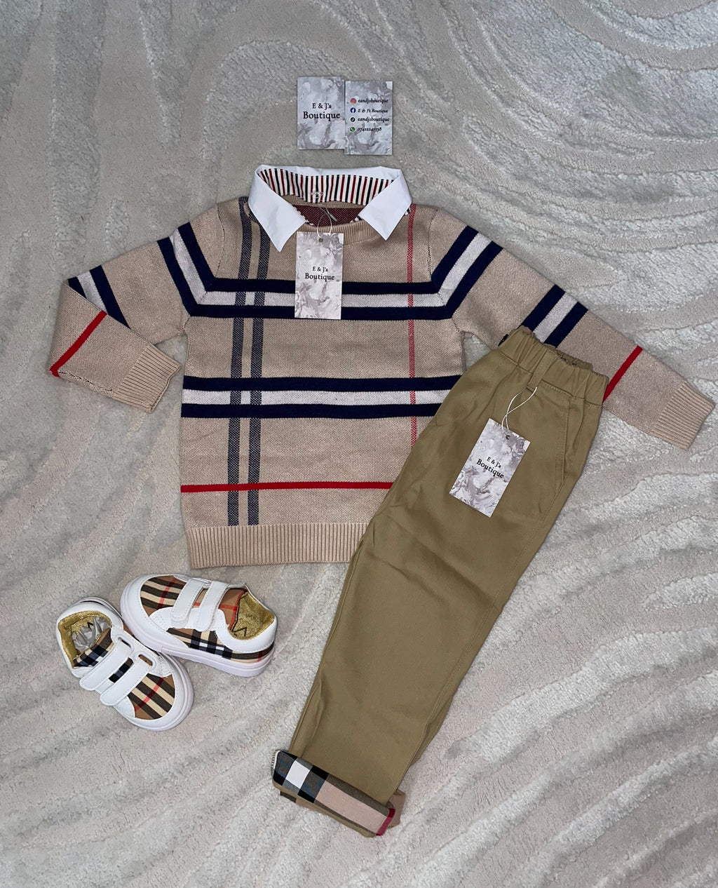 Burberry Sweater 3pc Set