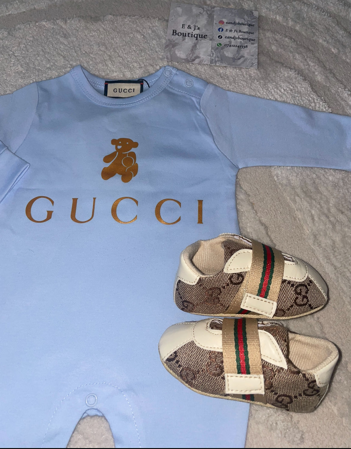 Gucci Romper & Pram Shoes