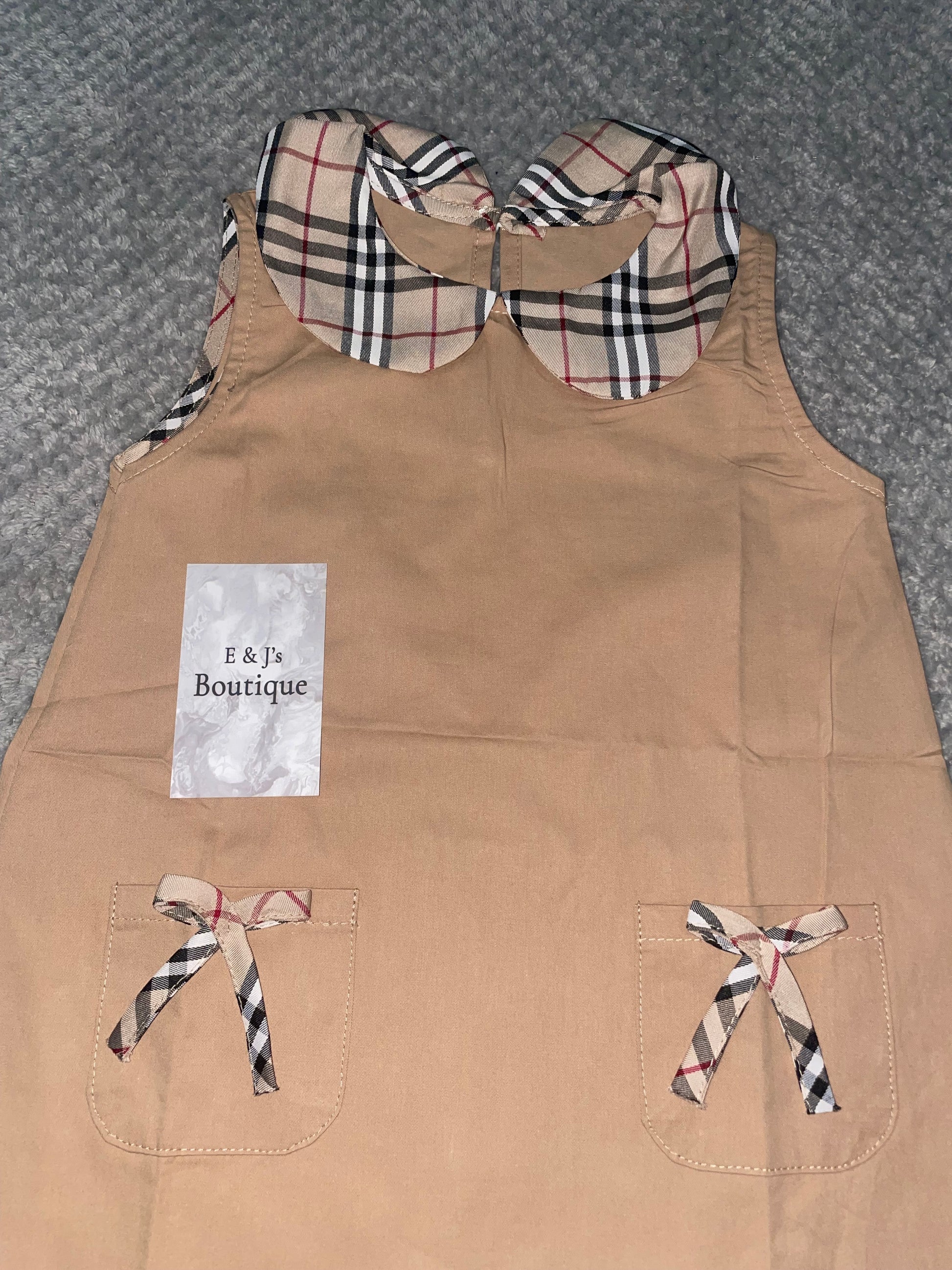 Burberry Inspired Bow Dress