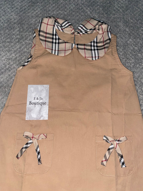 Burberry Inspired Bow Dress