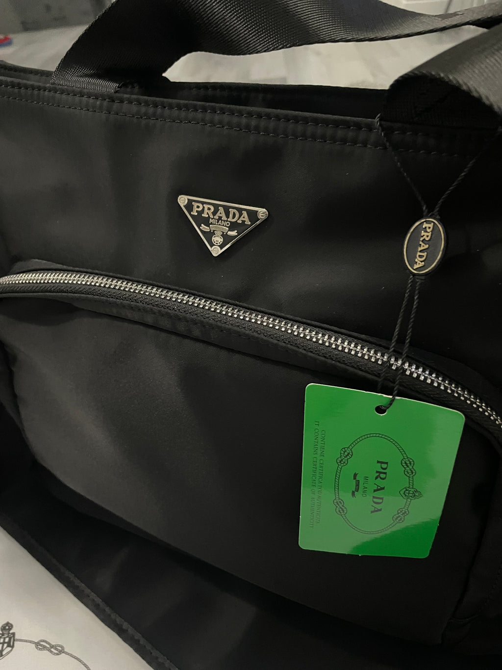 Prada Changing Bag + Gift Bag Set