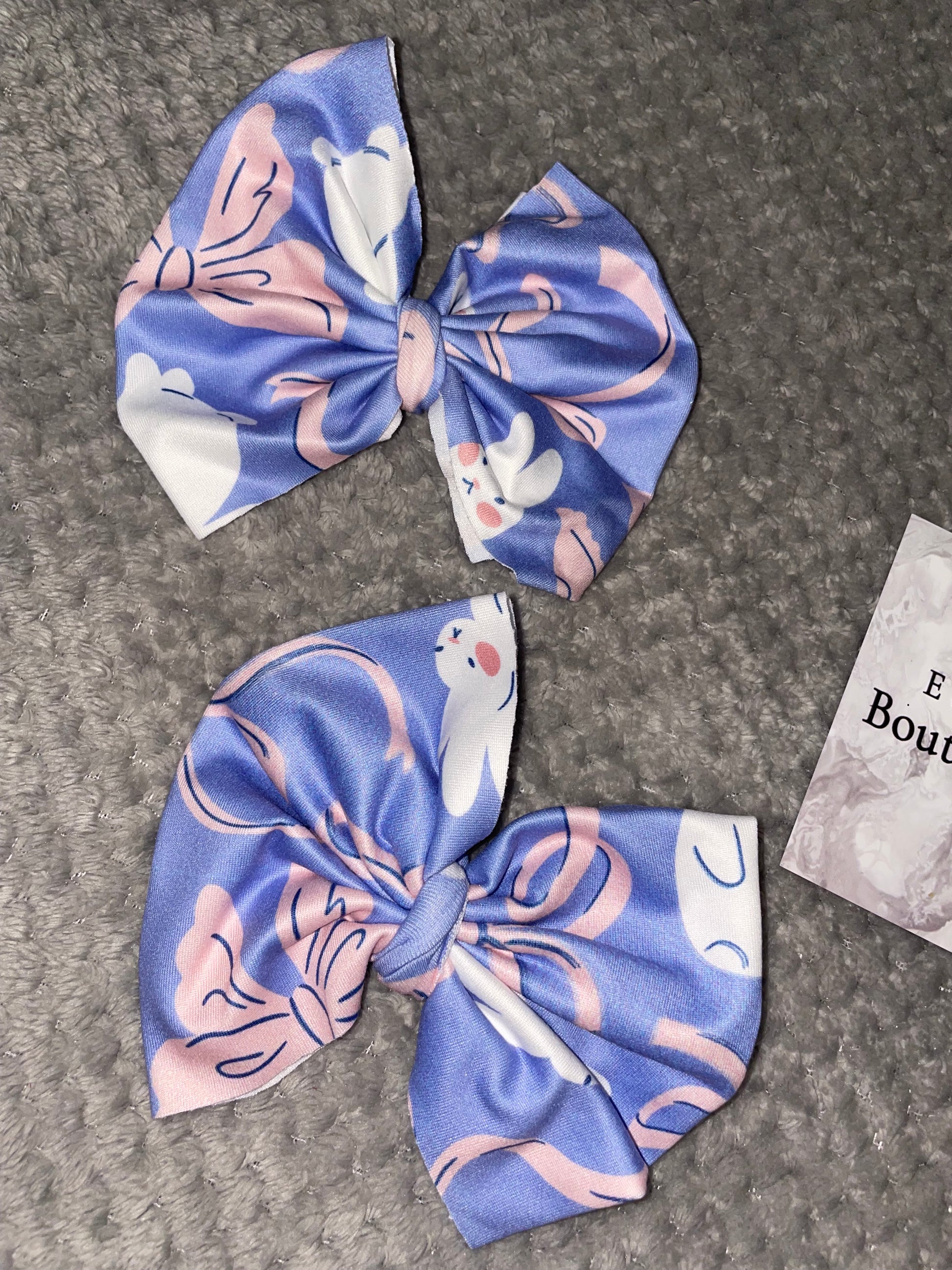Girls Bunny Handmade Bow Hair Clips