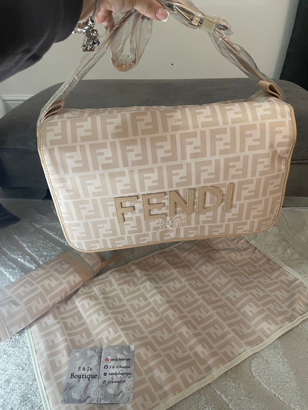 Fendi Cream Changing Bag