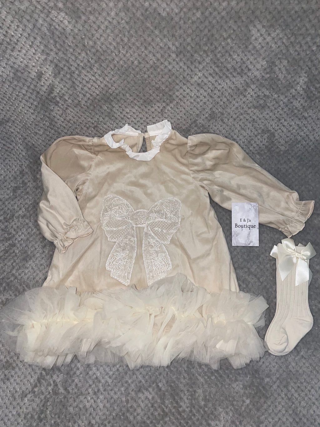 Girls Vanilla Tutu 2pc Dress Set