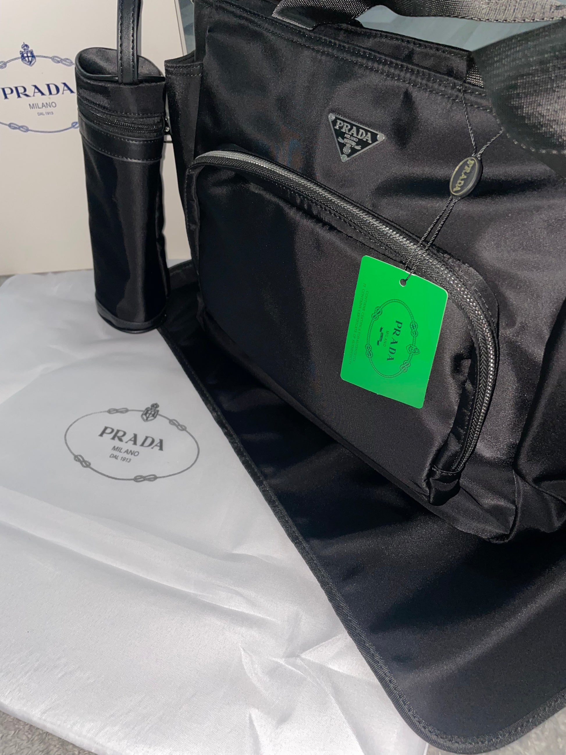 Prada Changing Bag + Gift Bag Set