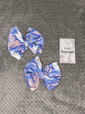 Girls Bunny Handmade Bow Hair Clips