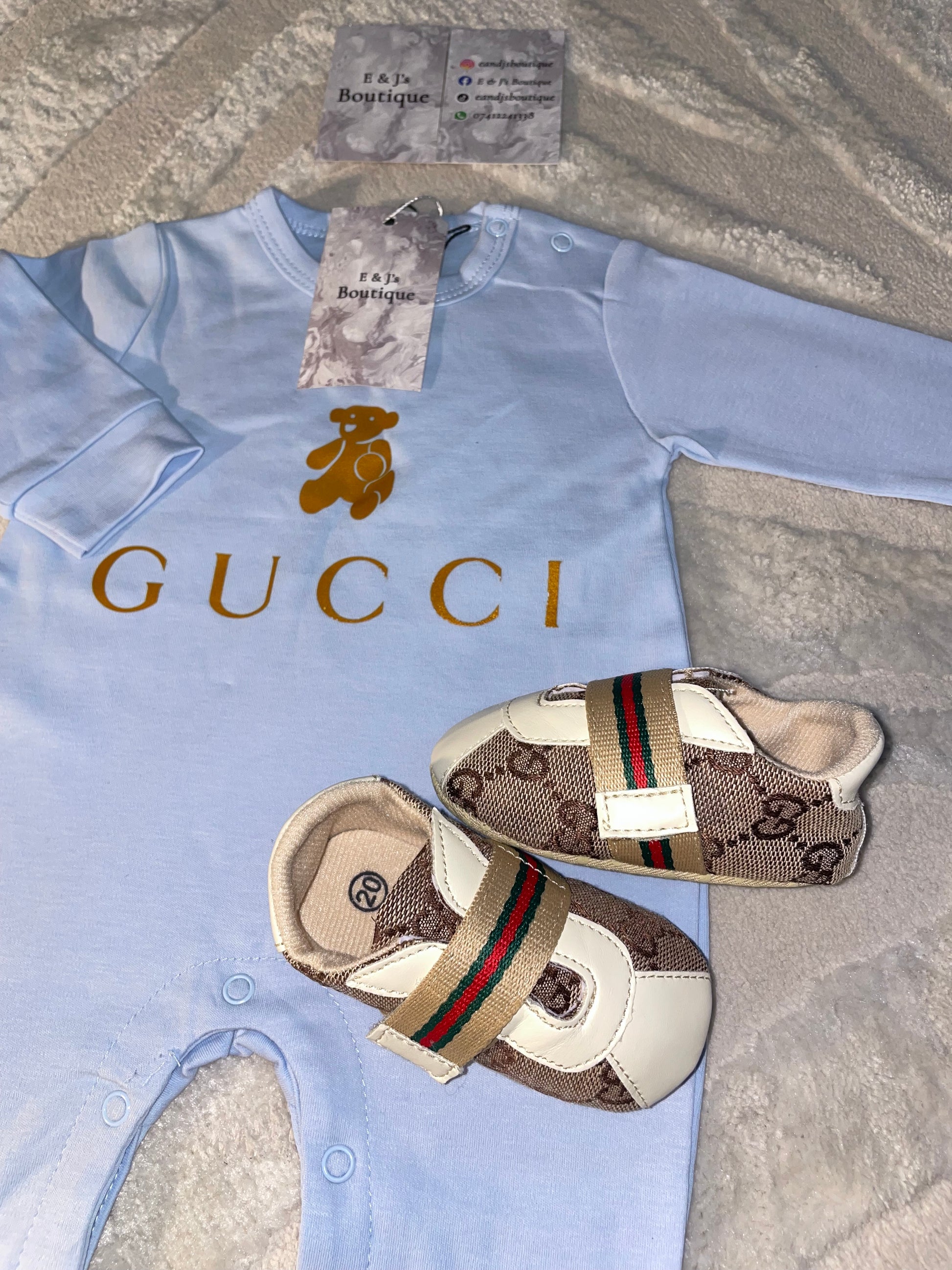 Gucci Romper & Pram Shoes