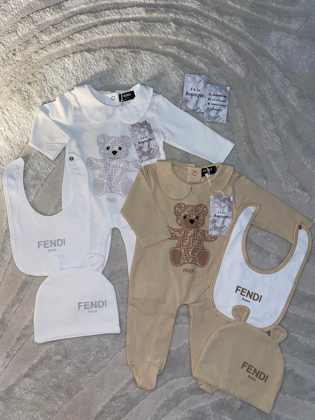 3pc Fendi Teddy Bear Sets