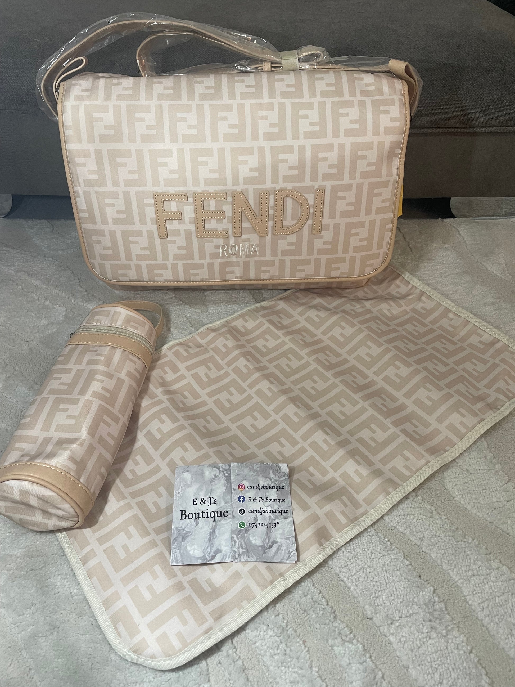 Fendi Cream Changing Bag